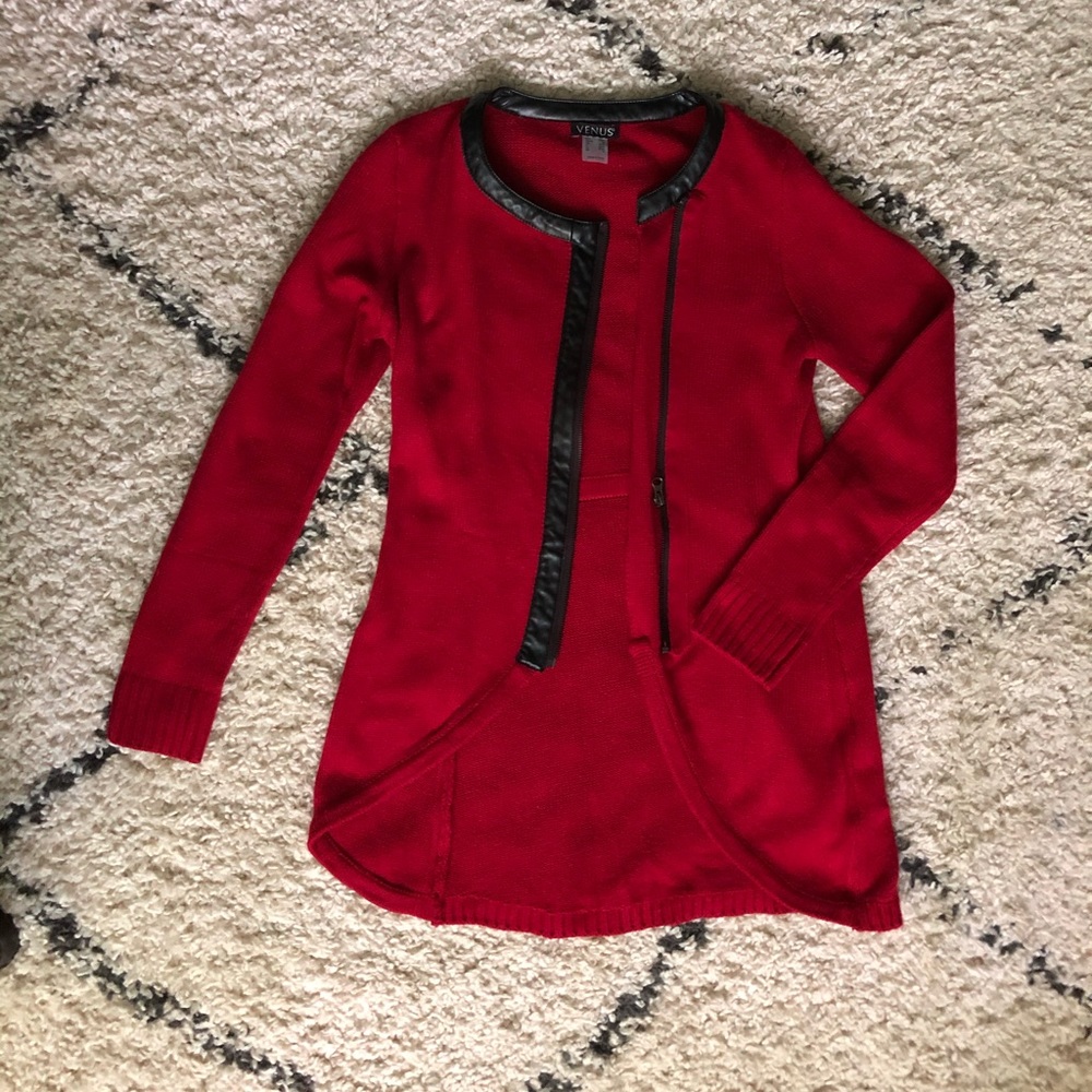 Red Holiday Cardigan